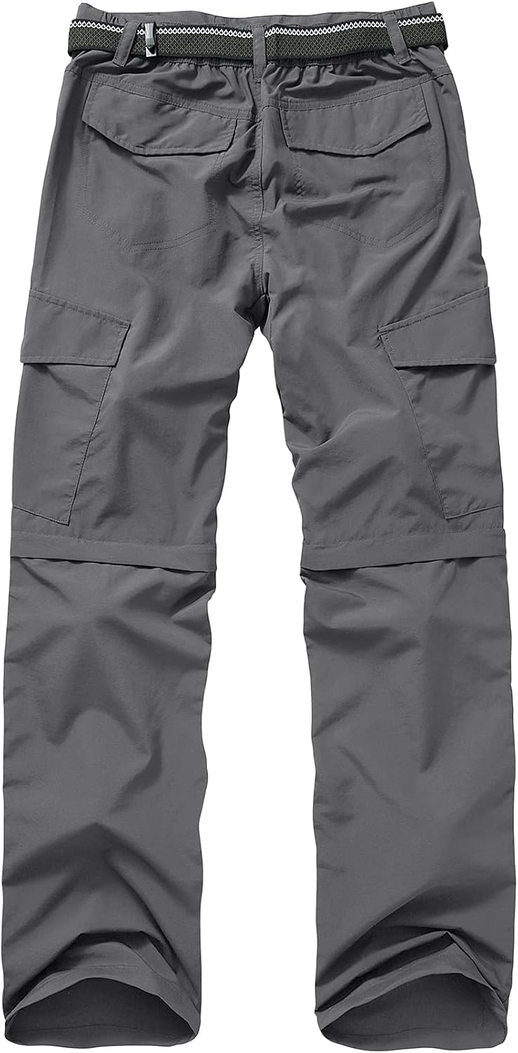 linlon Boy Scout Pants Hiking Mens Convertible Zip Off Safari Fishing