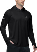 Roadbox Men's UPF 50+ Sun Hoodie, UV Long Sleeve Fishing Shirts Rash Guard
