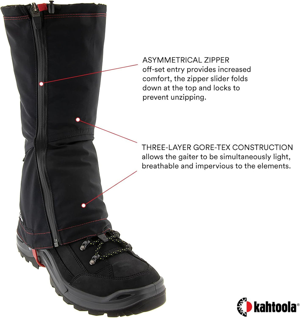 Kahtoola LEVAgaiter Tall GTX Waterproof Gore-TEX Off-Tail Hiking Gaiters