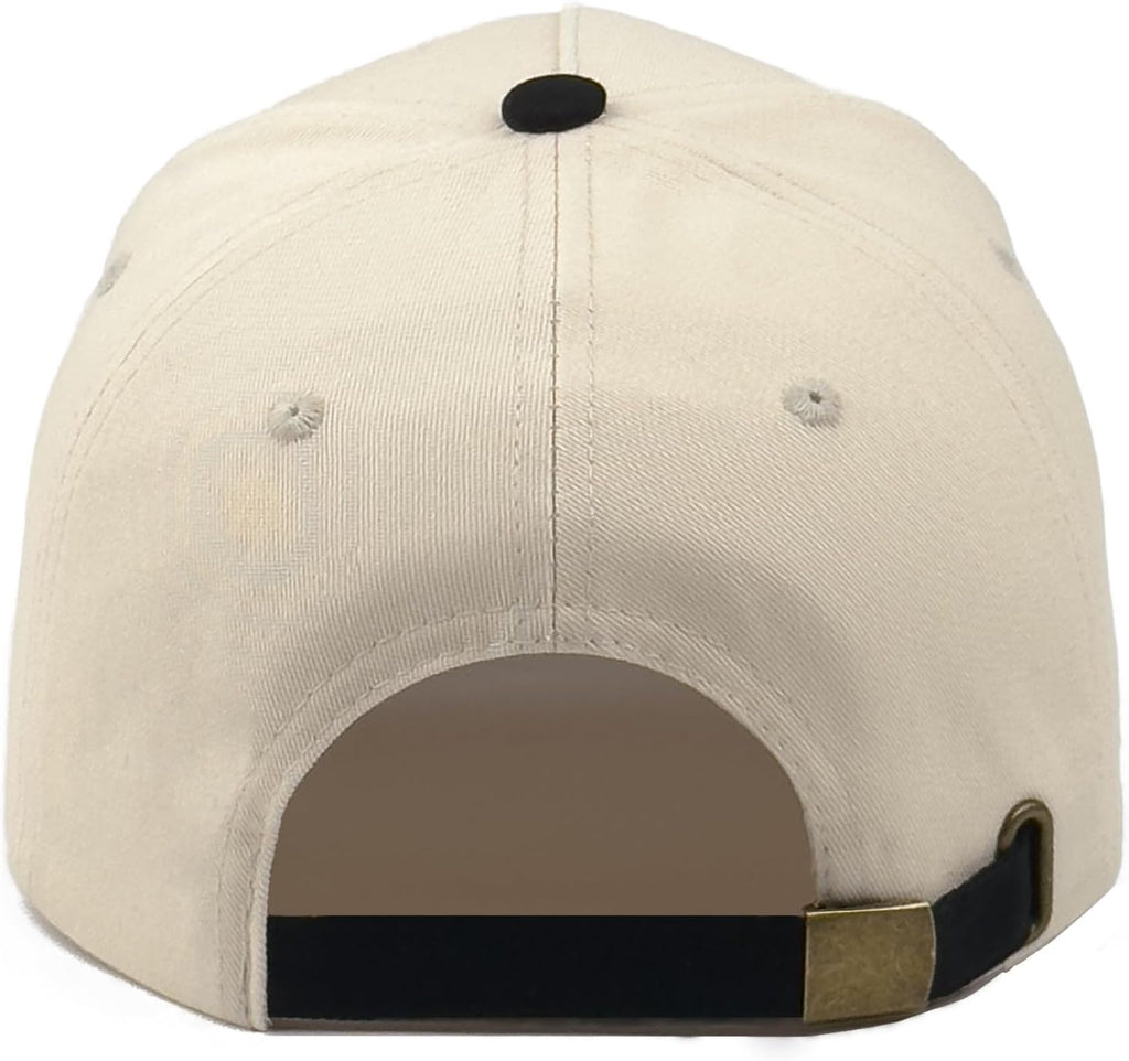 Embroidered Boy Girl Dad Mom Two-Tone Baseball Cap, Classic Dad Hat for Men Women His Her, Family Theme Gift Ideas
