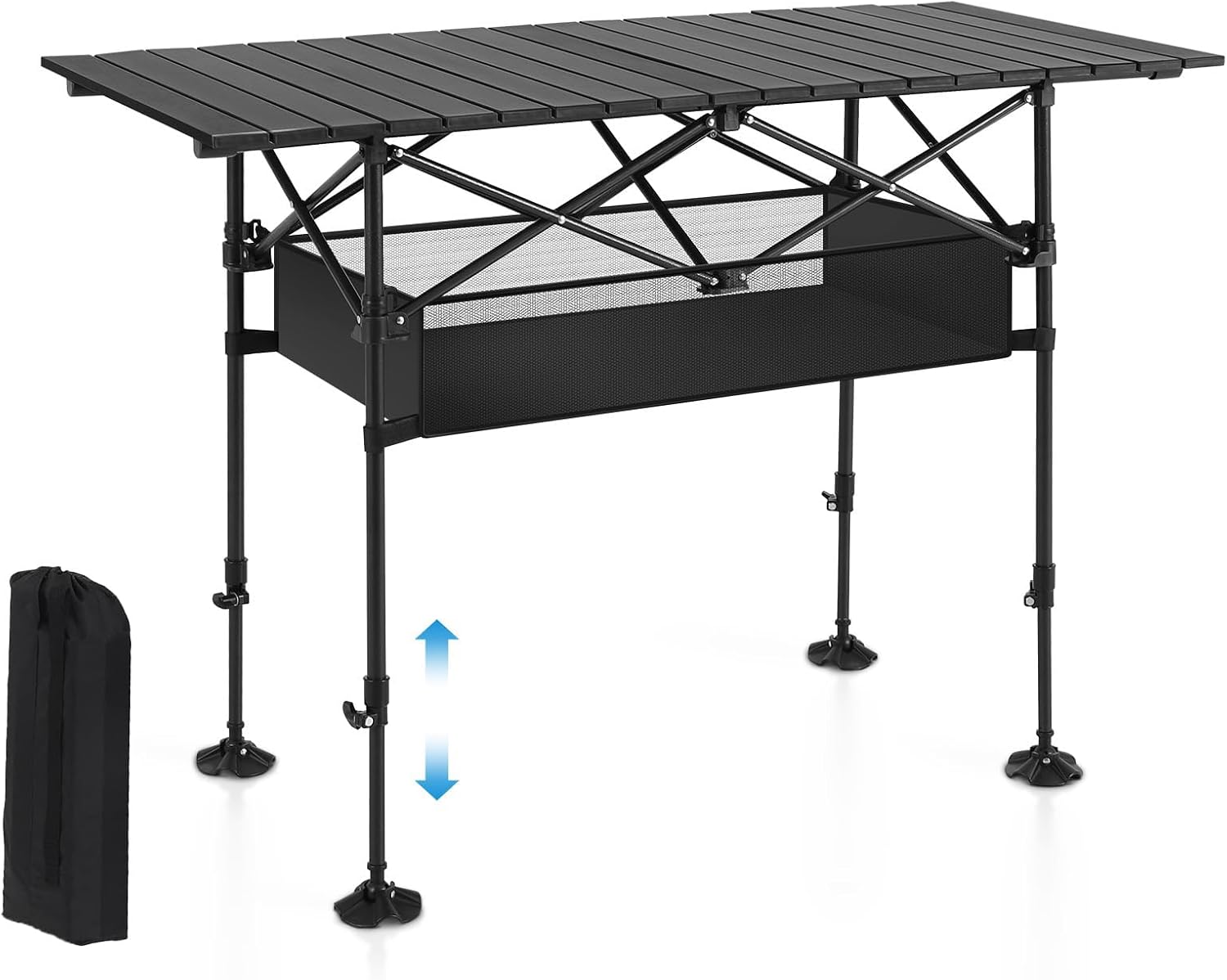 ALPHA CAMP Folding Camping Table Outdoor Table for Camping Picnic BBQ Beach