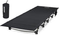 MARCHWAY Ultralight Folding Tent Camping Cot Bed, Portable Compact for Outdoor Travel, Base Camp, Hiking, Mountaineering, Lightweight Backpacking (Black)