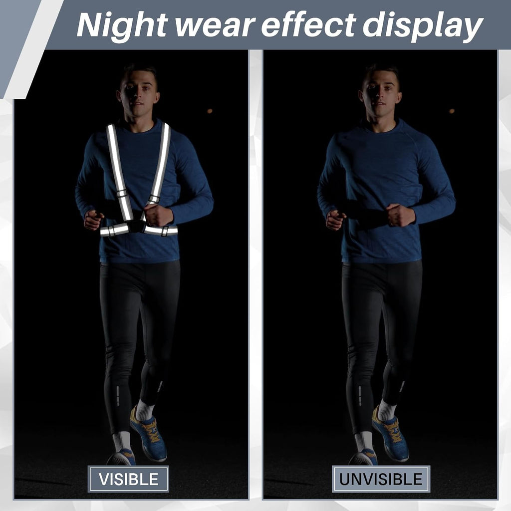 Hercicy Reflective Running Vests, Safety Vest Straps