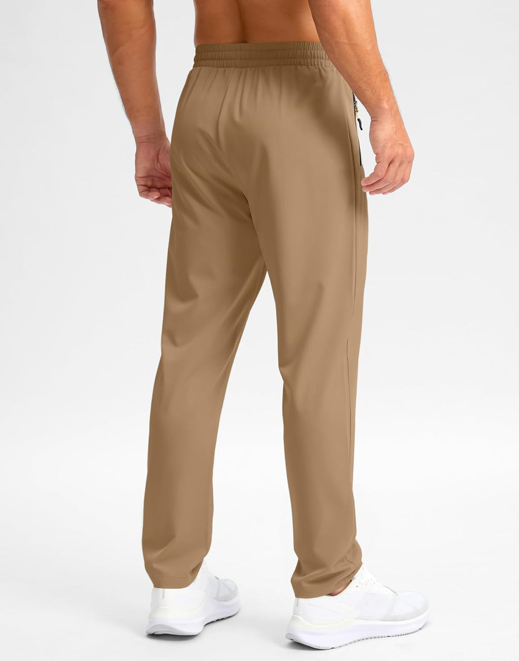 Pudolla Men's Lightweight Hiking Pants Quick Dry Outdoor Sweatpants with Zipper Pockets for Athletic Workout Casual Travel