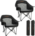 FAIR WIND 2 Pack XL Oversized Padded Camping Chair Heavy Duty for Adults