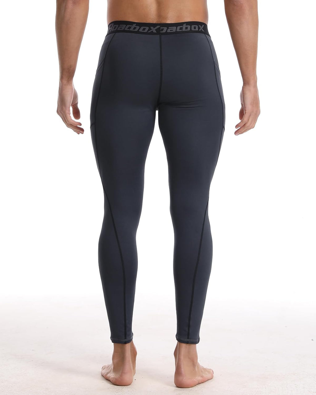 Roadbox 2 Pack Mens Compression Pants, Running Tights Leggings with Pockets
