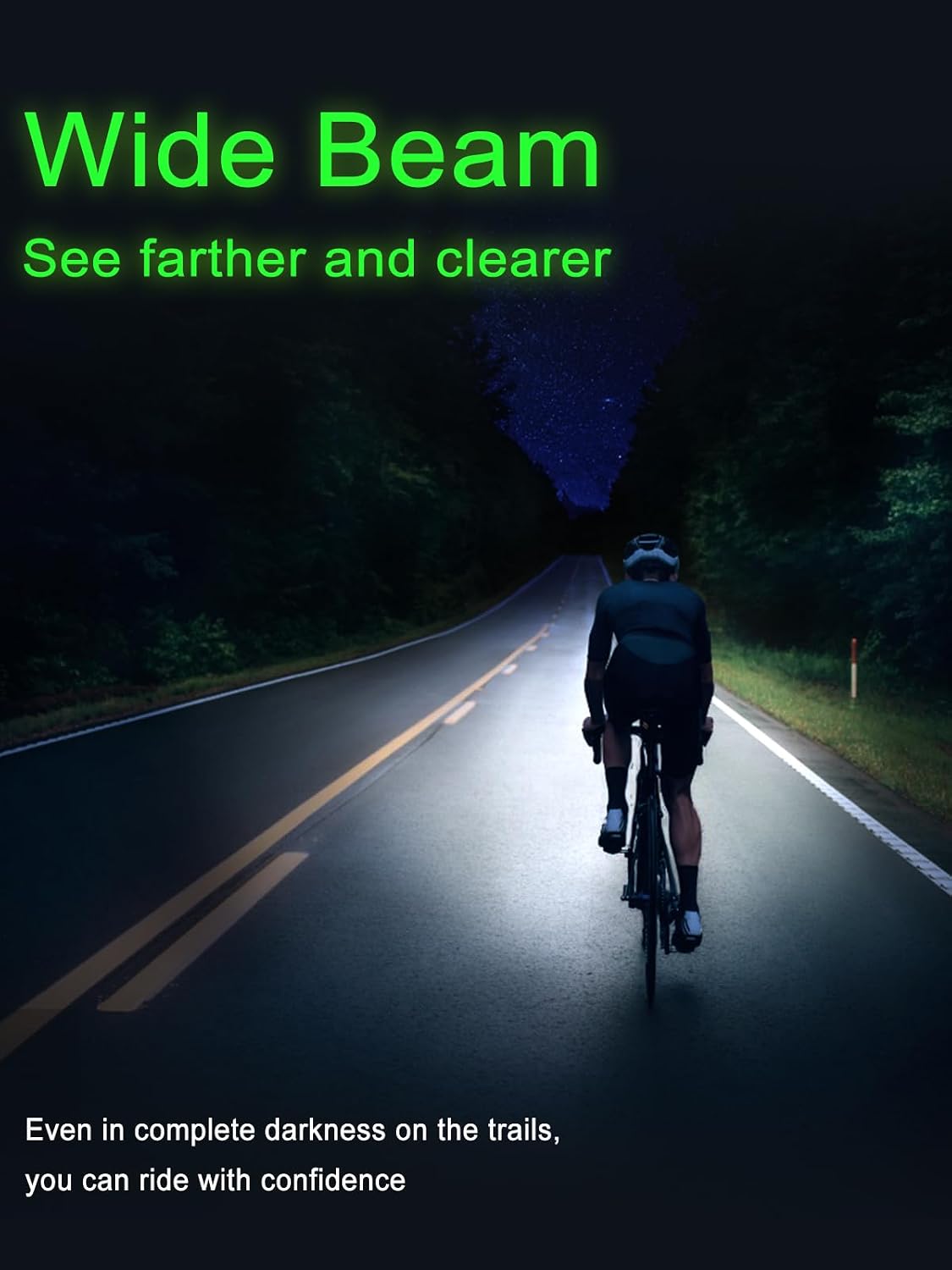 TOWILD Bike Lights for Night Riding,Compatible with Garmin/GoPro Mount,Rechargeable Battery,Waterproof Bike Front Light for Commuter Cyclists-Fits All Bikes