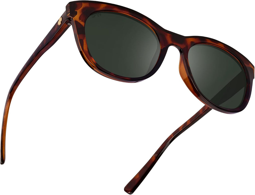 Spy Optic Boundless, Round Cat-Eye Sunglasses, Color and Contrast Enhancing Lenses