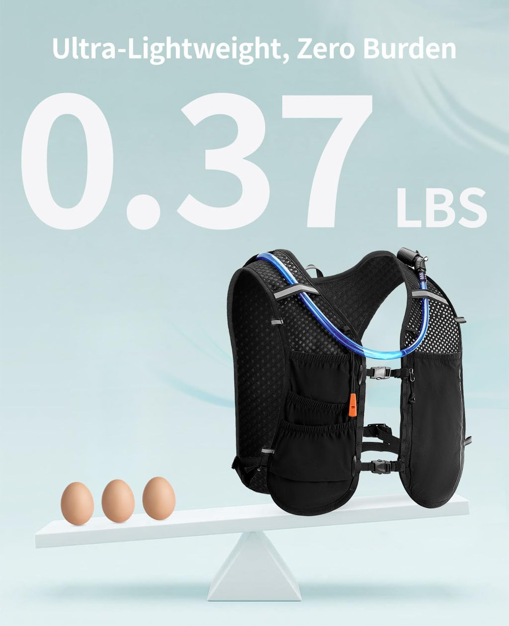 ECOHUB Lightweight Hydration Vest Water Backpack with 2L Water Bladder