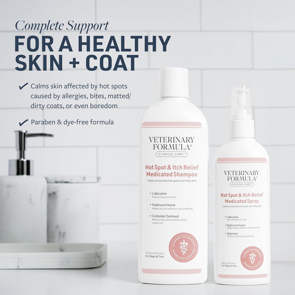 Veterinary Formula Clinical Care Hot Spot & Itch Shampoo + Spray Bundle
