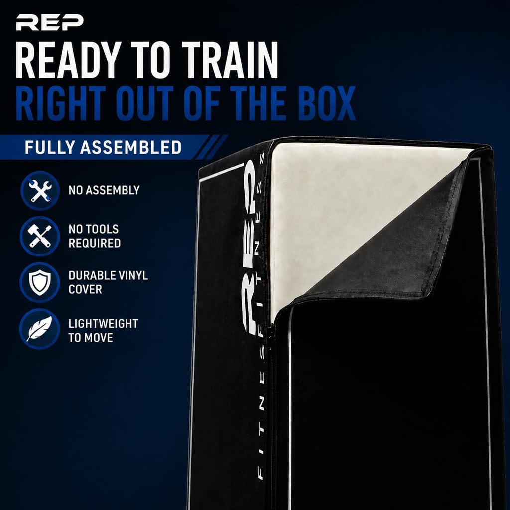 REP Soft Plyo Box | 3-in-1 Foam Jump Box | 3 Size Options 16", 20", 24" | Plyometric Training Platform | Home Gym Equipment | Non-Slip Step Block | Adjustable Workout Box | CrossFit Jump Tool