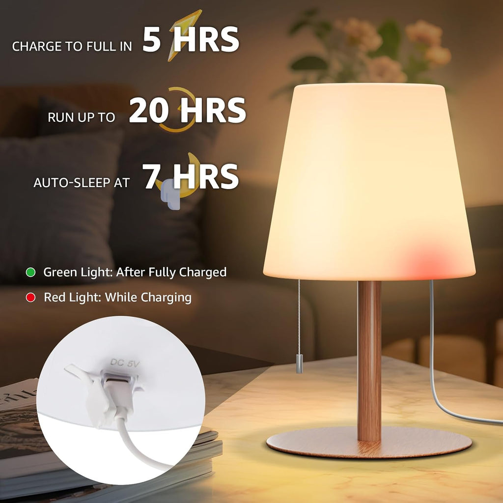 uuffoo Shower Lamp Rechargeable Cordless Light Waterproof for Bathroom Spa