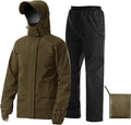 iCreek Rain Suit Waterproof Breathable Lightweight 2-Piece Rain Gear Unisex