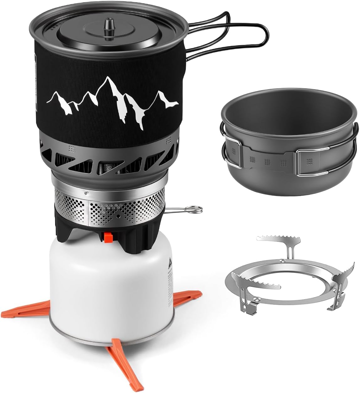 Odoland 1L Heat Exchanger Backpacking and Camping Stove System