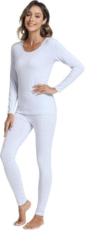 WiWi Soft Underwear for Women Thermal Long Johns Sets Super Warm Base Layer Top Pants Pajamas Set Viscose from Bamboo S-3X