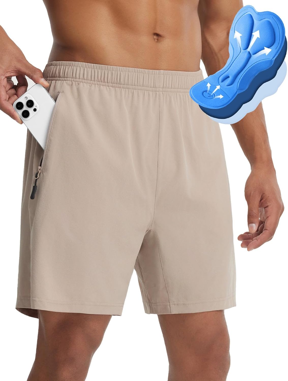 baleaf Men's Padded Bike Shorts Mountain Cycling Loose-fit