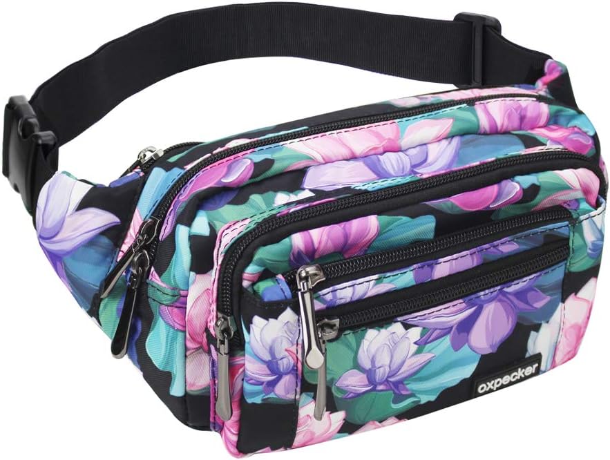 Oxpecker Waist Pack Bag, Black, with Extended Band