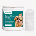 Dental Finger Wipes for Dogs & Cats, 50 Count, Pet Teeth Cleaning Wipes, Helps Remove Plaque & Tartar, Freshens Breath, Daily Oral Care