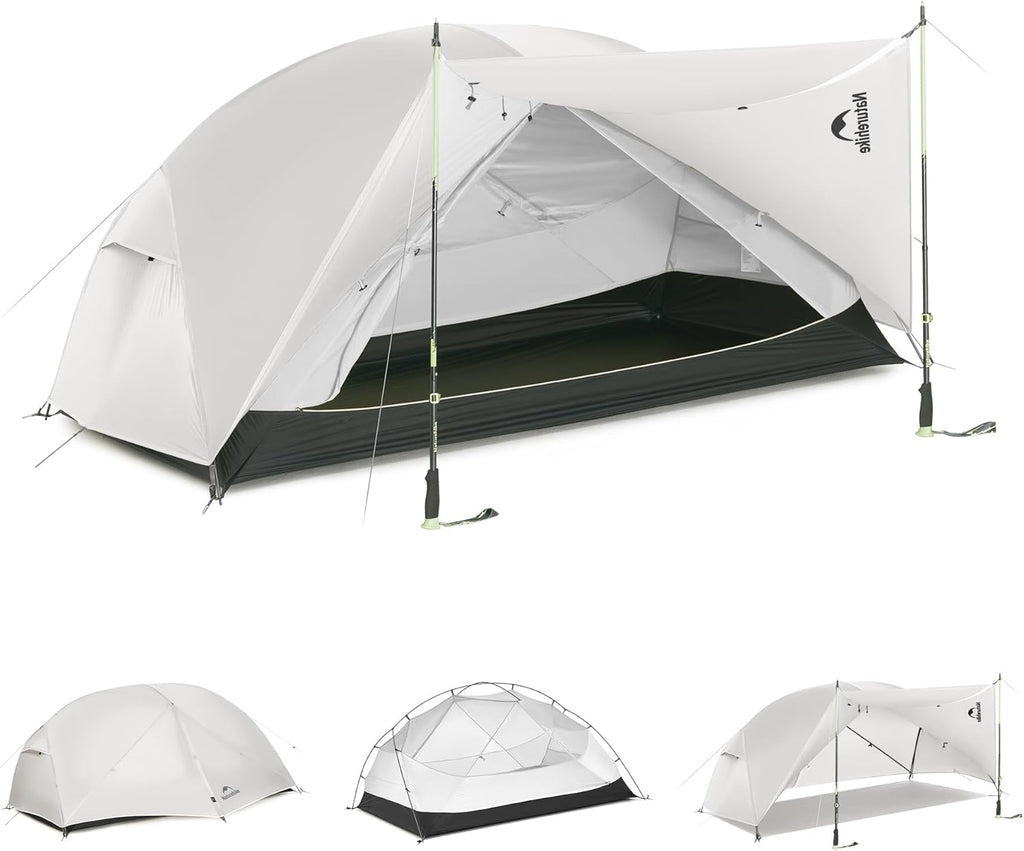 Naturehike Mongar Upgraded 1/2/3 Person Backpacking Tent,Waterproof Lightweight Camping Tent with Footprint
