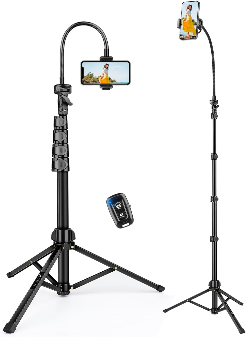 Victiv Phone Tripod, 85" Tall Tripod for iPhone with Remote & Phone Holder