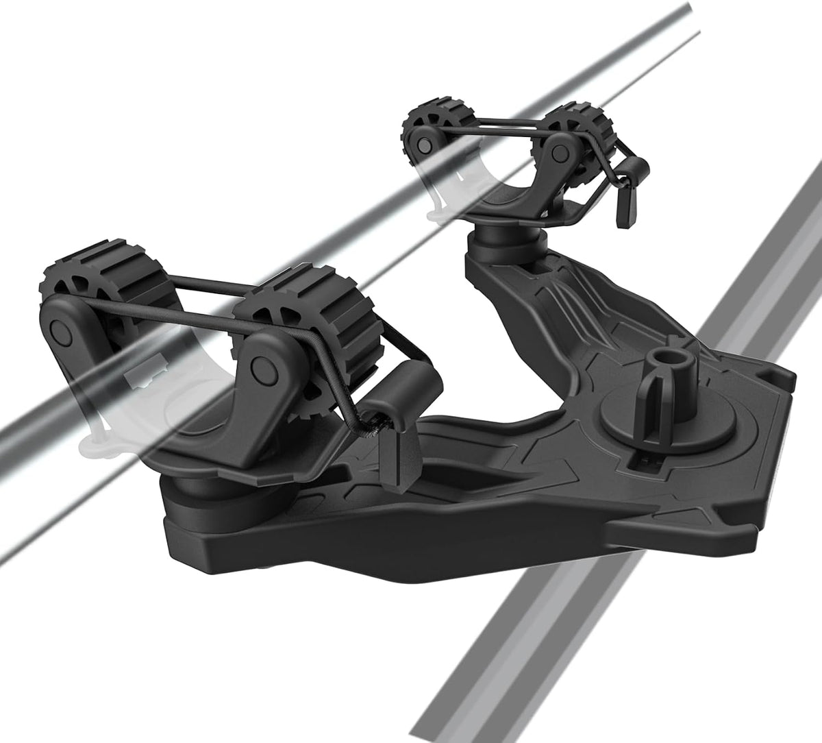 Multifunctional Kayak Paddle Holder, Space-Saving Kayak Paddle Holder, Offset Paddle Holder Kayak Track Mount, Kayak Rail Accessories for Fishing