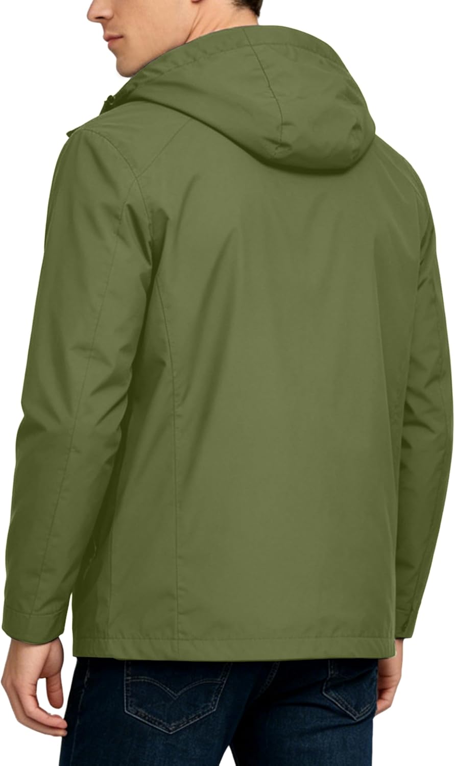 Little Donkey Andy Men's Waterproof Rain Jacket Outdoor Raincoat for Hiking