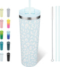 BJPKPK 30 oz Coffee Tumbler with Straw, Insulated Stainless Steel Cup