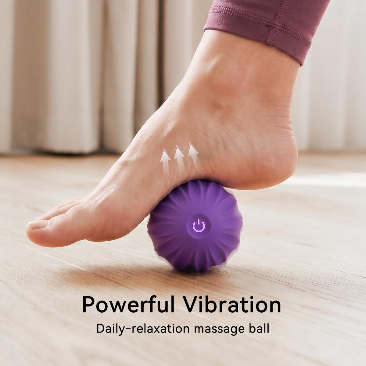 Electric Massage Ball, 10 Speed Mini Massage Roller, Washable Muscle Massage Tool for Yoga Fitness