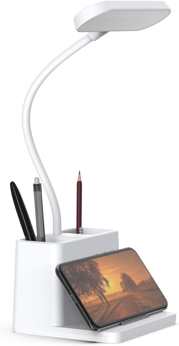 AXX Small Desk Lamp, Rechargeable Cute Table Light for Kids Teens
