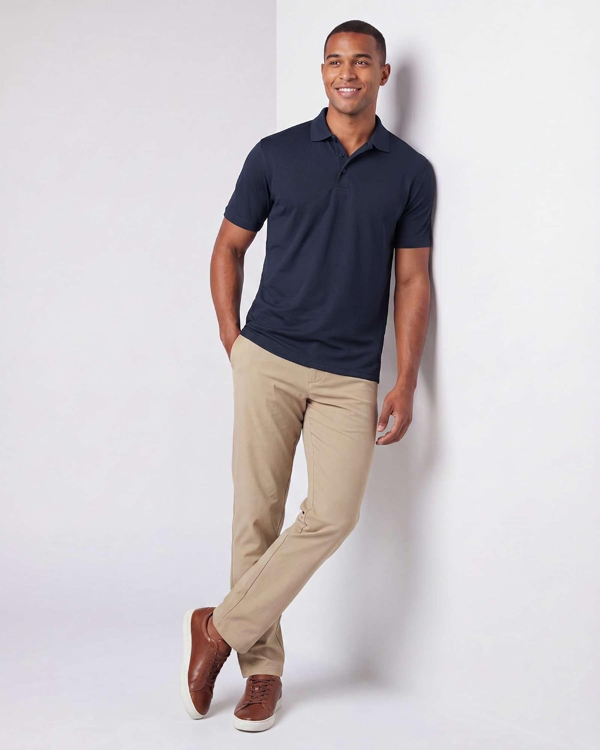 3 Pack Men's Short Sleeve Golf Polo Collared Athletic Tennis Shirt Casual