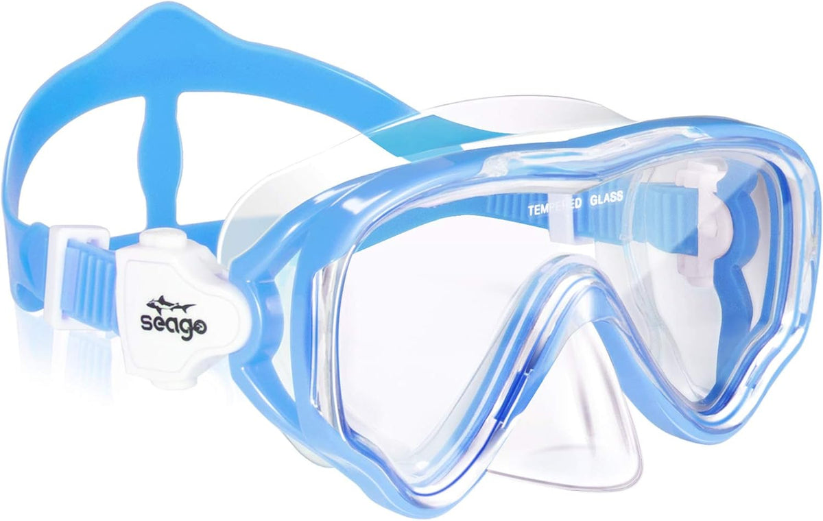 Seago Kids Swim Goggles with Nose Cover Anti-Fog Swimming Mask Youth 5-15