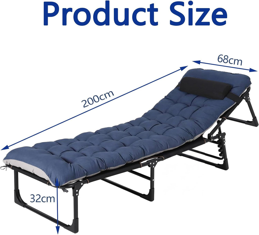 Garvee Foldable Camping Cot for Adults with Mattress