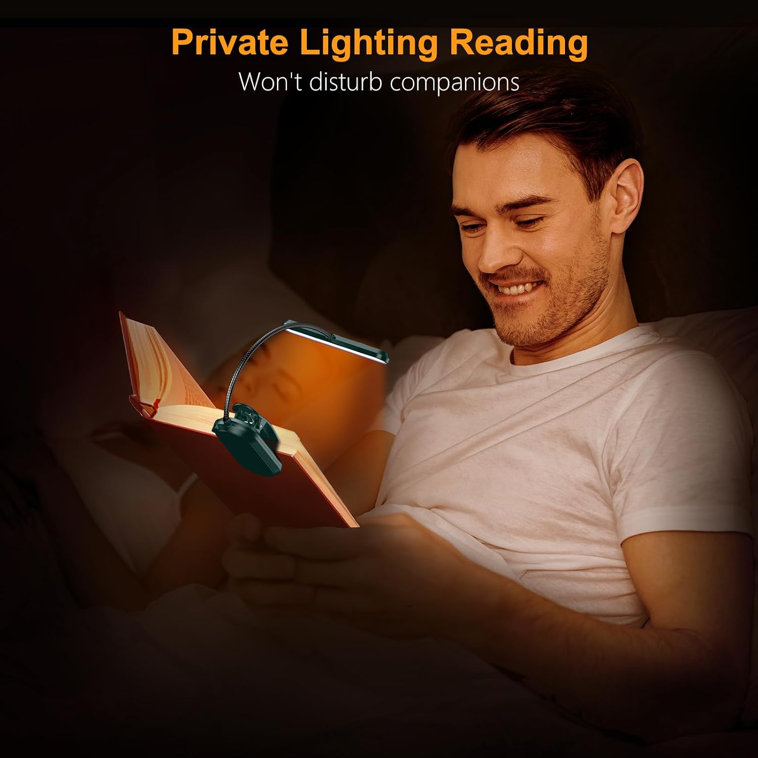 Gritin Rechargeable Book Light for Reading in Bed with 19 LED