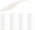 Forked Tail Soft Baits- Realistic Jerk Bait & Fluke Action Soft Lures for Bass, Trout & Crappie - Versatile Freshwater & Saltwater Fishing Bait (2.75"-5")