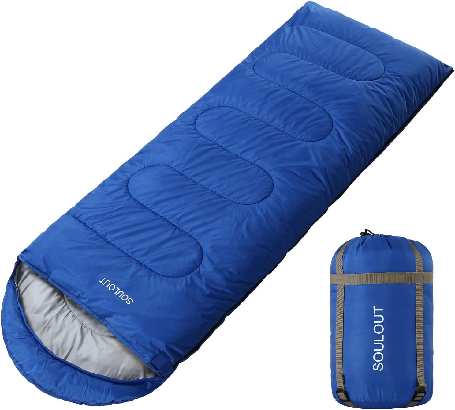 SOULOUT 3-4 Season Sleeping Bag for Adults & Teens - Camping