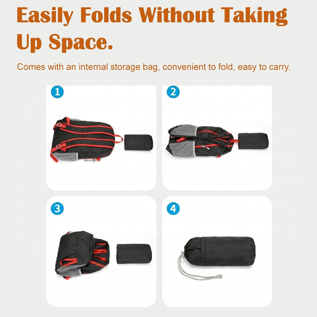 20L Water Resistant Foldable Packable Daypack Backpack