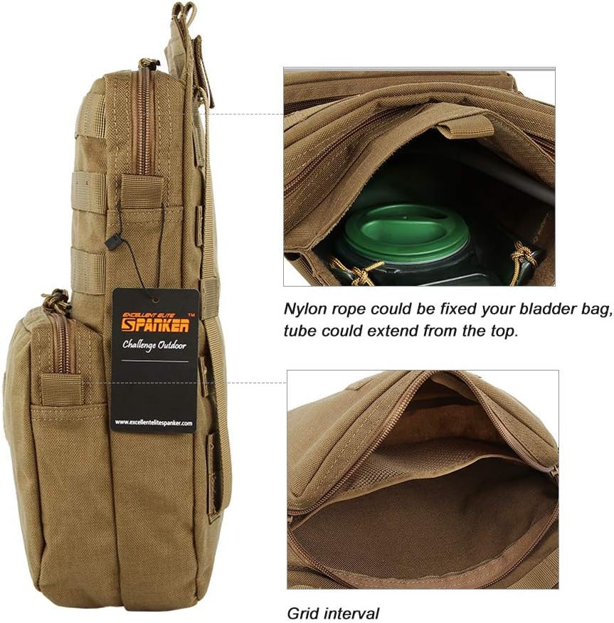 EXCELLENT ELITE SPANKER Tactical MOLLE Hydration Pack for 3L Water Bladder