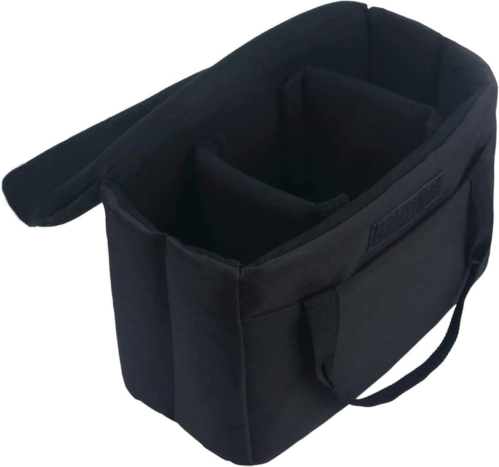 Camera Inserts Lens Padded Insert Liner DSLR SLR Protective Bag Camera Cube Roomy Case Waterproof Foldable pouch for Camera Lens Accessories Sony Canon Nikon Olympus (Black)