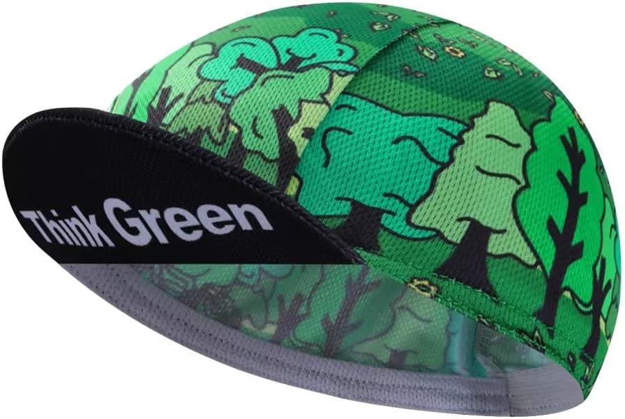 Funny Cycling Cap - Polyester Cycling Hat-Under Helmet - Cycling Helmet Liner Breathable&Sweat Uptake