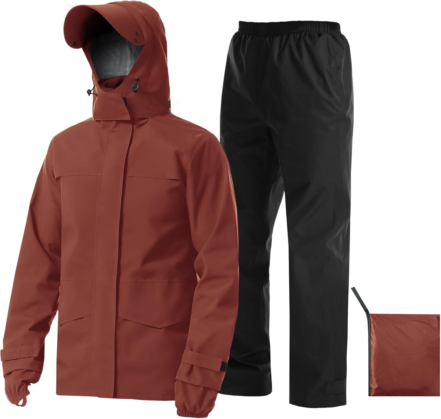 iCreek Rain Suit Waterproof Breathable Lightweight 2-Piece Rain Gear Unisex