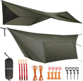 onewind 12×10ft Ultralight Camping Hammock Tarp, Hammock Rainfly with Doors