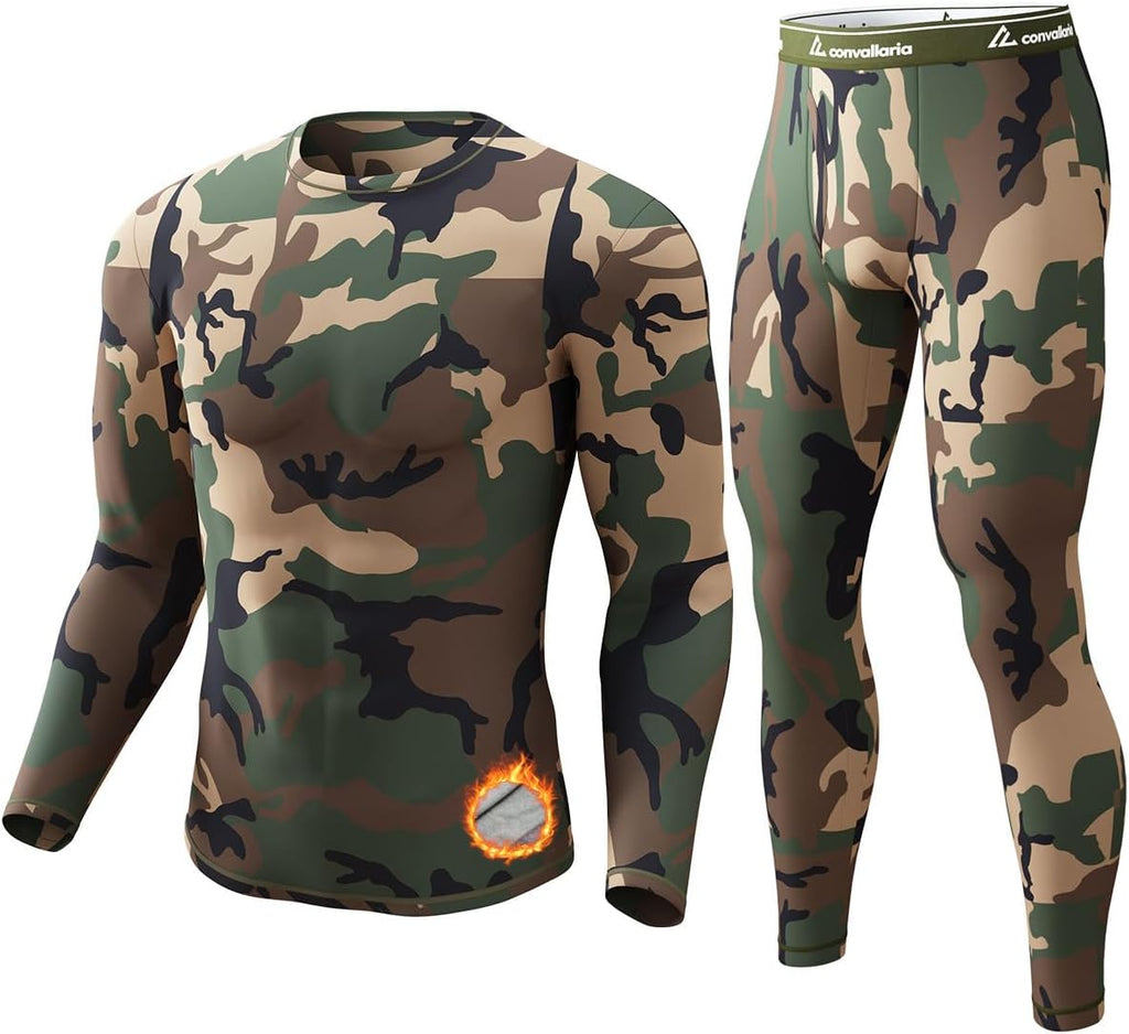 Thermal Underwear Long Johns for Men Cold Weather Base Layer Set