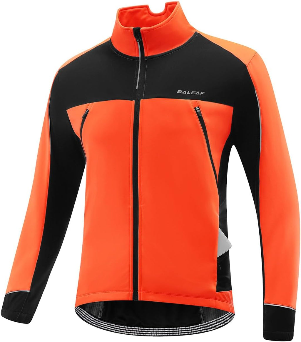 baleaf Men's Cycling Winter Jacket Windproof Softshell Thermal Warm Pockets