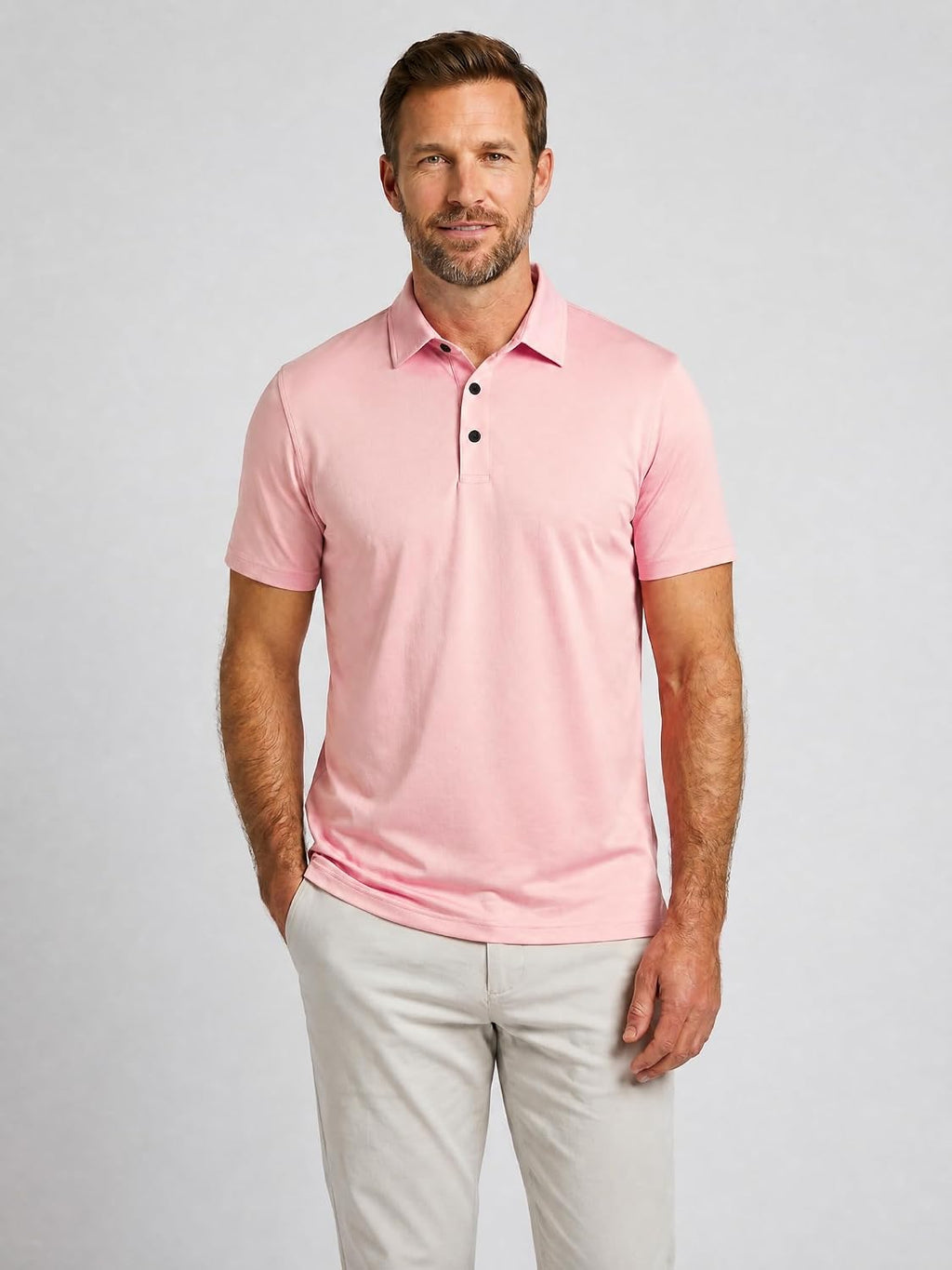 5 Pack Men's Polo Shirts Short Sleeve Golf T Shirt Performance Casual
