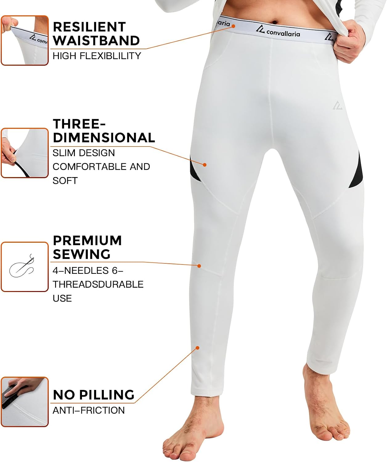 Mens Thermal Underwear Long Johns Set Cold Weather Hunting Base Layer