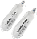 AXEN Soft Flask TPU Foldable Running Hydration Flask, Soft Collapsible Water Bottle for Hydration Pack Cycling Marathon Running Hiking