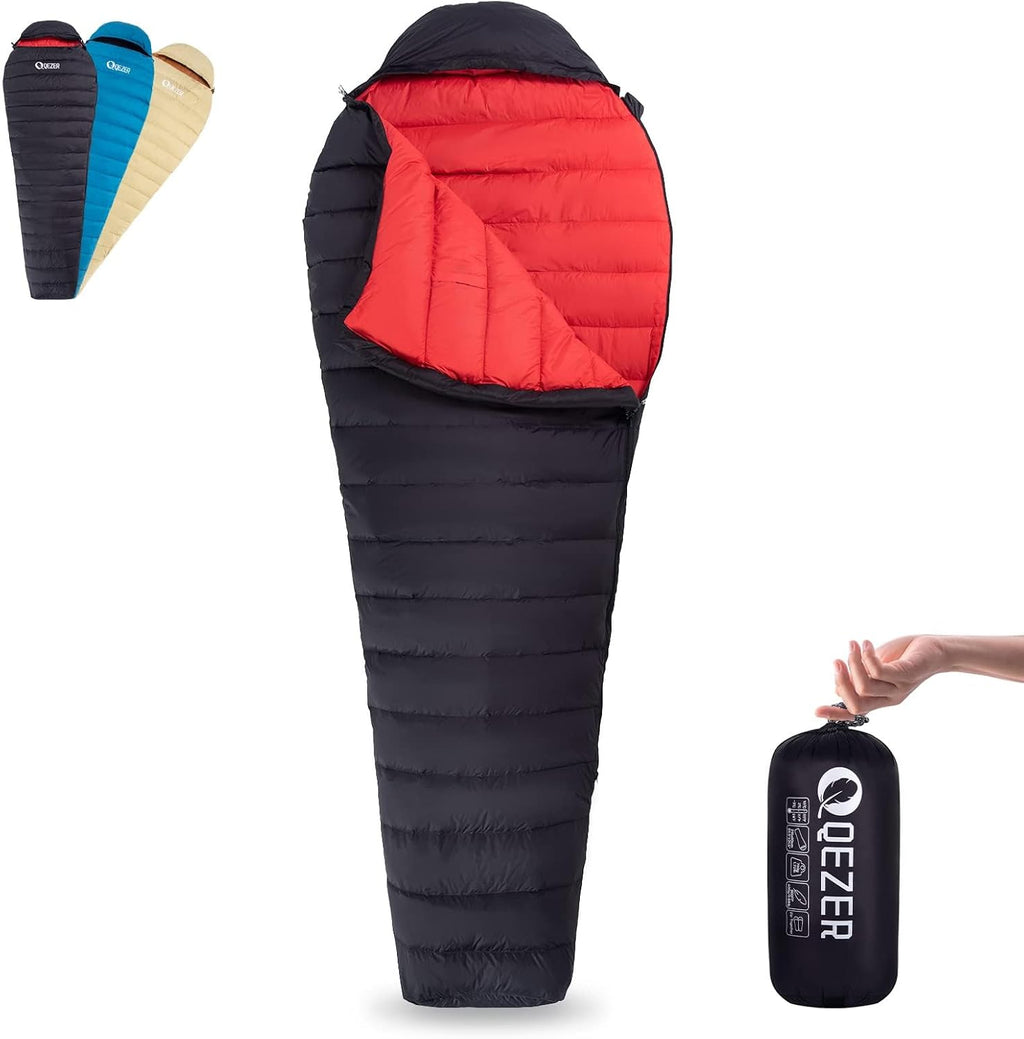Ultralight Down Sleeping Bag for Adults, 600 Fill Power Backpacking
