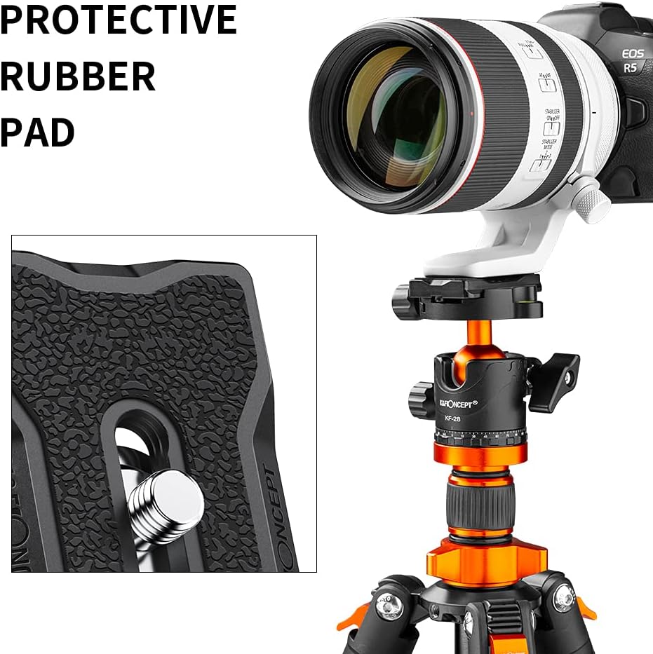K&F CONCEPT Aluminum Camera Tripod Quick Release Mounting Plate for Tripod