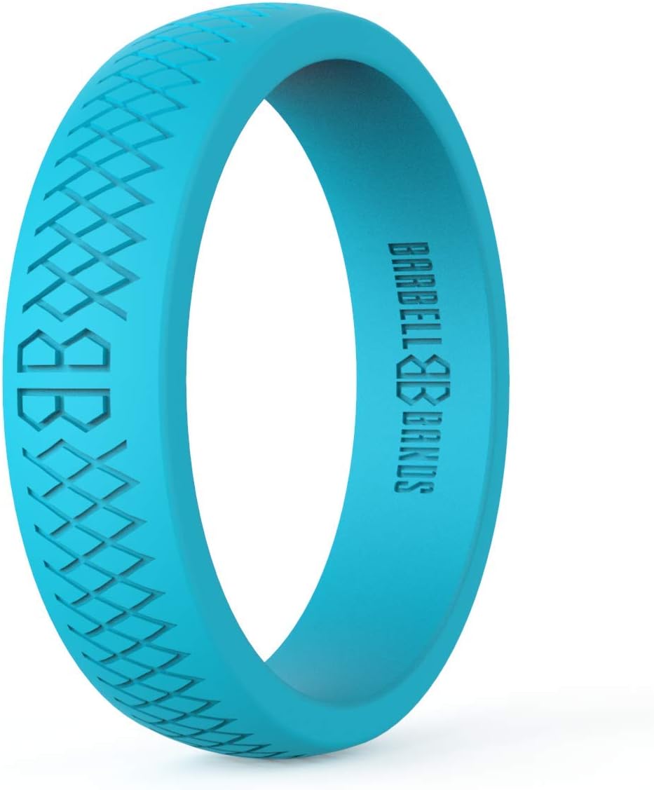 Silicone Ring For Women | Premium Rubber Wedding Band | Perfect For Fitness, Lifting, Active Lifestyle - Comfortable and Durable