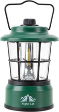 Night Cat LED Camping Lantern: Portable Outdoor Light for Camping Hiking Fishing Picnic Emergency 4xAA Battery Powered (Not Included)